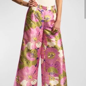 African Daisy Floral-Print Palazzo Pants
